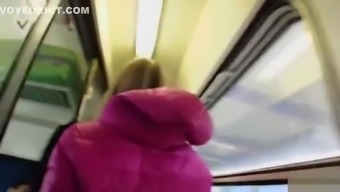Gina Gerson fucks in Train