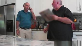 Filthy old man hires teen to suck his cock