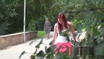 Desperate girls must pee in public park but get caught