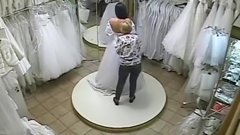 Wedding dress shopping voyeur