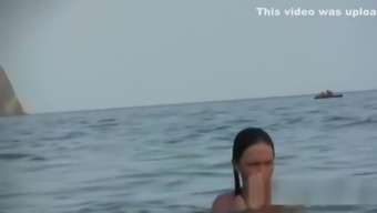A beautifull woman I saw on a nude beach in Ukraine I just HAD to get closer to get some video