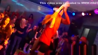 Peculiar girls get absolutely insane and naked at hardcore party