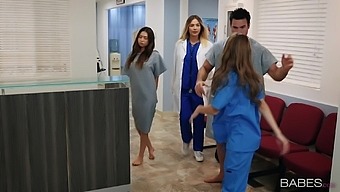 Nurse Kimmy Granger fucks with a doctor in the hospital wildly