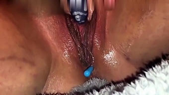 Masturbate Pussy Piercings with Speculum and Hard Squirting