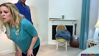 Stepson helps stepmom make an exercise video