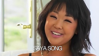 Kinky xxx interview with a real porn actress named Saya Song