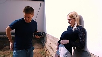 Handsome strong stud fucks the shit out of picked up blonde Carly Rae