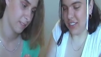Amateur babes on their knees tugging and sucking one fat wiener