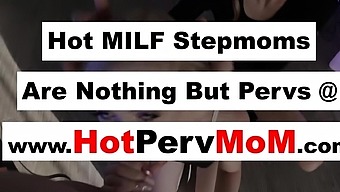 MILF stepmom teaches a teen how to suck a big cock