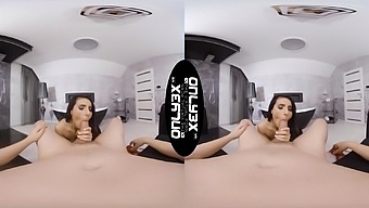 Crazy virtual reality porn with irresistible pornstar Nelly Kent