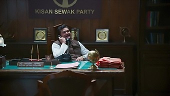 Indian Politician Hard Sex in Office with Female Co-Leader
