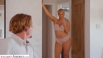 Sexiest cougar Ryan Keely bangs her stepson while husband on a business trip