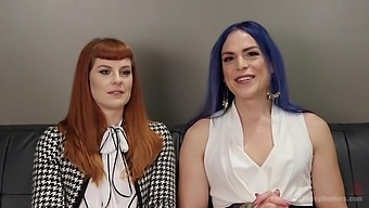 Kelli Lox and Barbary Rose have good sex in the office after work