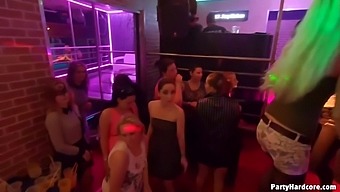 Hot ladies are having casual sex with strangers during a private party in the night club