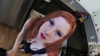 Hardcore fucking in the kitchen with redhead pornstar Lady Fyre
