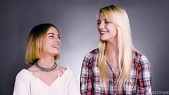 Teens Kristen Scott and Kenna James enjoy having lesbian sex