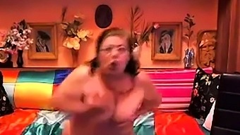 Crazy Grandmother in webcam