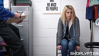 Fucking on the table with shoplifting blondie Madison Haze