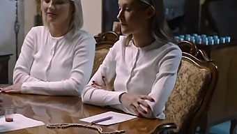 Naughty nuns go wild for lesbian pussy