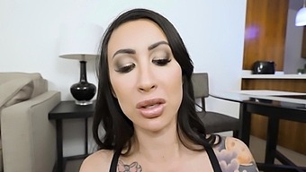 MILF stepmom lets stepson to fuck her massive tits