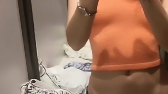 Korean Beautiful Young Slut Wife Takes Selfie In Fitting Room