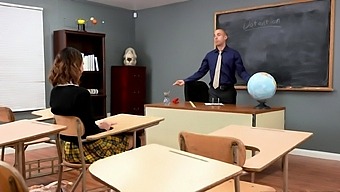 Teacher makes the teen student to do what ever he says