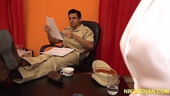 Slutty Reporter Visits Police Station To Pay Traffic Challan - Sex Movies Featuring Niks Indian