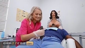 A Dental Cleaning Routine Turns To A Hot 3some Between (Joslyn James, Harley King, Jax Slayher) - Brazzers