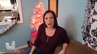 Mom Gets Blackmailed For Christmas - Mom's A Hoe Hoe Hoe - Shiny Cock Films