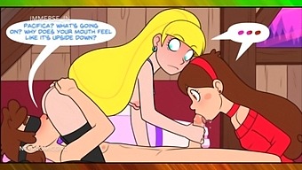 Gravity Falls Parody Cartoon Porn (Part 2): First Time Anal Sex, Double Blowjob and Pussy Licking