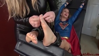Naomi Swann - Supergirl Tickled
