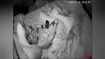 Hidden cam catches wife sexting and masturbating