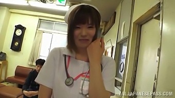 Horny Japanese nurse Koyuru Kanon having wild sex in the hospital