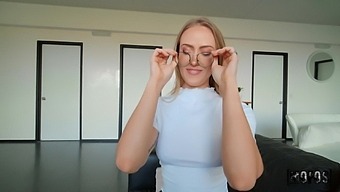 Lustful room-mate Scarlet Chase wants him to put it in her ass