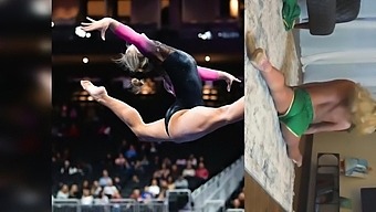 Nude Stretching - Gymnastics Make Her Flexible