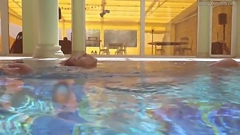 Stefanie Moon - Irina Russaka Strips Naked In The Swimming Pool