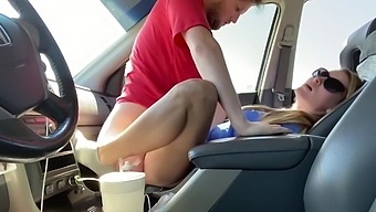 Fucking In The Car - Hot Couple Having Sex On Vacation