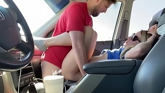 Fucking In The Car - Hot Couple Having Sex On Vacation