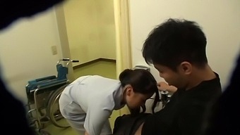 Quickie fucking between a lucky patient and a cock hungry nurse
