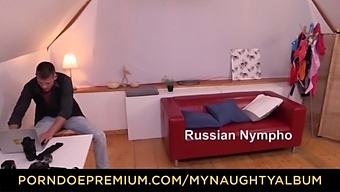MY NAUGHTY ALBUM - Beautiful Russian amateur  Marina Visconti gets cum on tits in hot photoshoot sex