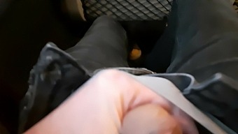 I pull out my dick in front of the teen in the train. 