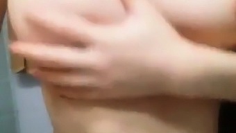 Korean girl shows her big boobs on webcam