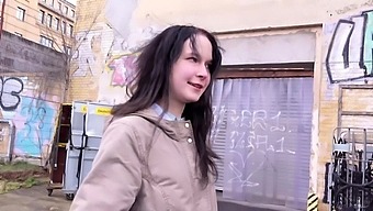 GERMAN SCOUT - TINY SHY GIRL PICKUP AND ROUGH FUCK ON STREET