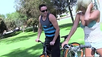 College babe Layla Price summer bike ride looking to fuck