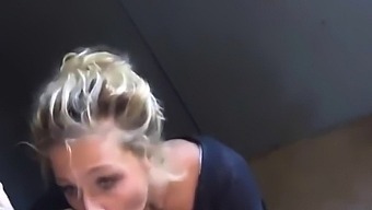 Nasty girl need to walk in public with face full of cum