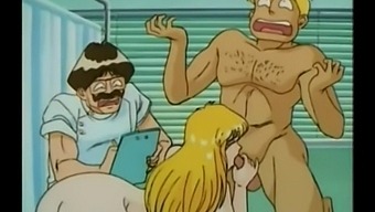Powerless cartoon character becomes a slave of a nurse
