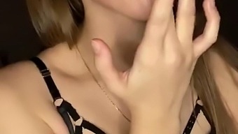 Drooling on my tits 