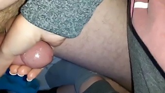 Craziest, most emotional and most intense handjob. My brothers wife jerks off my cock like a goddess