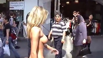 Anina naked in public part 1