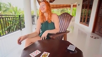 Redhead teenager lost at cards and was fucked hard - Verlonis